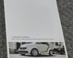 2014 Smart Fortwo Electric Drive Coupe & Cabriolet Owner's Manual