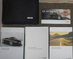 2015 Audi R8  Spyder Owner's Manual Set