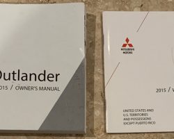 2015 Mitsubishi Outlander Owner's Manual Set