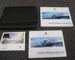 2015 Porsche Cayman, Cayman S & Cayman GTS Owner's Manual Set