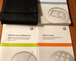 2015 Volkswagen Jetta GLI Owner's Manual Set