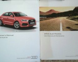 2016 Audi Q3 Owner's Manual Set