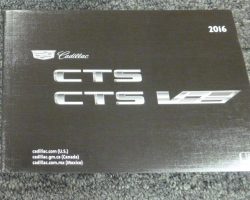 2016 Cadillac CTS & CTS-V Owner's Manual