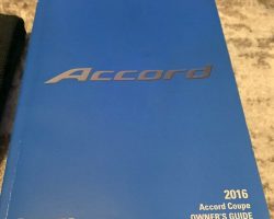 2016 Honda Accord Coupe Owner's Manual