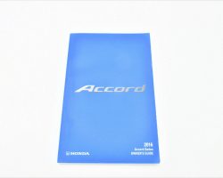 2016 Honda Accord Sedan Owner's Manual