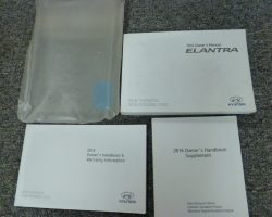 2016 Hyundai Elantra Owner's Manual Set
