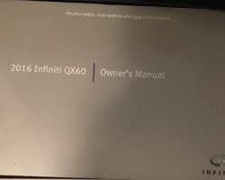 2016 Infiniti QX60 Owner's Manual