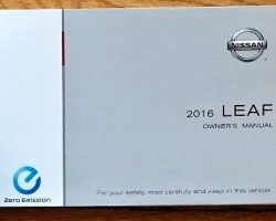 2016 Nissan Leaf Owner's Manual