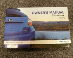 2016 Subaru Crosstrek Owner's Manual