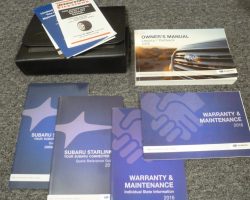 2016 Subaru Legacy & Outback Owner's Manual Set