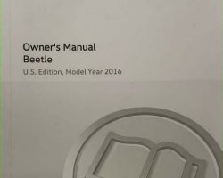 2016 Volkswagen Beetle Owner's Manual