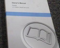 2016 Volkswagen Passat Owner's Manual