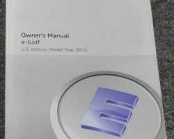 2016 Volkswagen e-Golf Owner's Manual