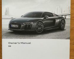 2017 Audi R8 Spyder Owner's Manual