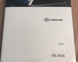 2017 Lexus RX450h Owner's Manual