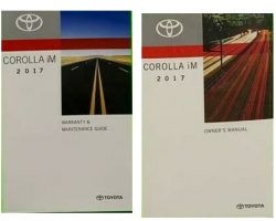 2017 Toyota Corolla iM Owner's Manual Set