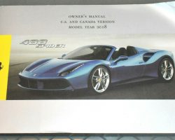 2018 Ferrari 488 Spider Owner's Manual