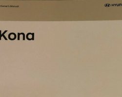 2018 Hyundai Kona Owner's Manual