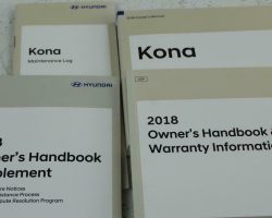 2018 Hyundai Kona Owner's Manual Set