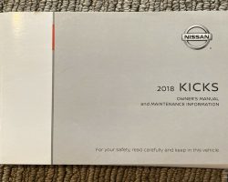 2018 Nissan Kicks Owner's Manual