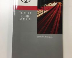 2018 Toyota C-HR Owner's Manual