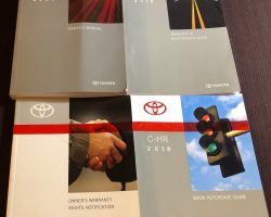 2018 Toyota C-HR Owner's Manual Set