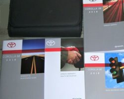 2018 Toyota Corolla iM Owner's Manual Set