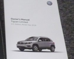 2018 Volkswagen Tiguan Limited Owner's Manual