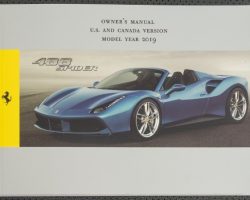 2019 Ferrari 488 Spider Owner's Manual