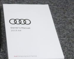 2019 Audi A4 & S4 Owner's Manual