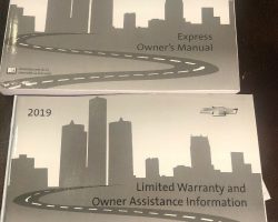 2019 Chevrolet Express Owner's Manual Set