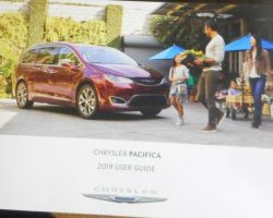 2019 Chrysler Pacifica Owner's Operator Manual User Guide