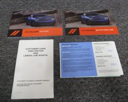 2019 Dodge Challenger Owner's  Manual User Guide Set
