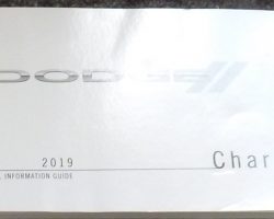 2019 Dodge Charger with Owner's Manual User Guide