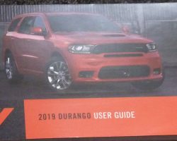 2019 Dodge Durango Owner's Manual User Guide
