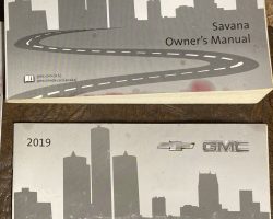 2019 GMC Savana Owner's Manual Set