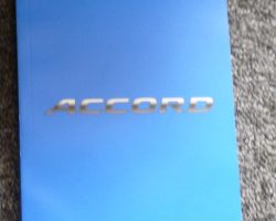 2019 Honda Accord Sedan Owner's Manual