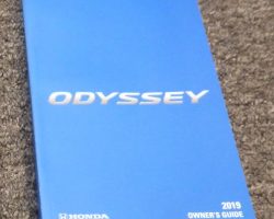 2019 Honda Odyssey Owner's Manual