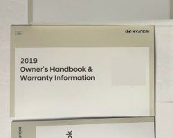 2019 Hyundai Elantra Owner's Manual Set