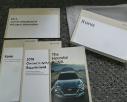 2019 Hyundai Kona Owner's Manual Set