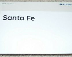 2019 Hyundai Santa Fe Owner's Manual