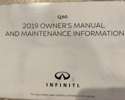 2019 Infiniti Q60 Owner's Manual
