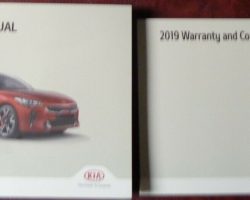 2019 Kia Stinger Owner's Manual Set