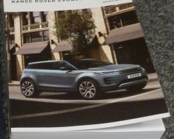 2019 Land Rover Range Rover Evoque Owner's Operator Manual User Guide