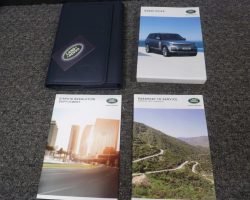 2019 Land Rover Range Rover Owner's Operator Manual User Guide Set