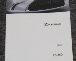 2019 Lexus ES350 Owner's Manual