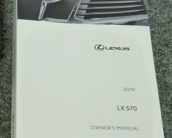 2019 Lexus LX570 Owner's Manual