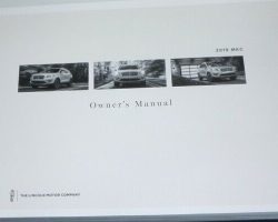 2019 Lincoln MKC Owner's Manual