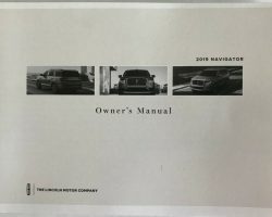 2019 Lincoln Navigator Owner's Manual