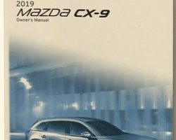 2019 Mazda CX-9 Owner's Manual